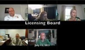 Licensing Board 7-12-21