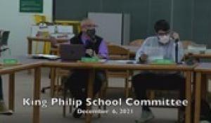 King Philip School Committee 12-6-21
