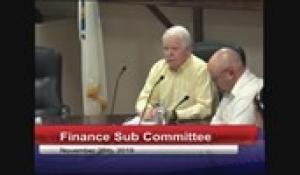 Finance Sub Committee 11-25-19