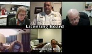 Licensing Board 11-16-20