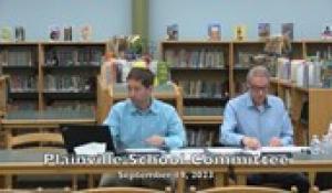 Plainville School Committee 9-19-23