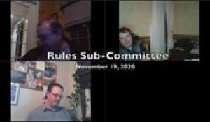 Rules Sub-Committee 11-19-20