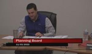 Planning Board 11-3-22