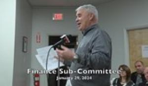 Finance Sub-Committee 1-29-24
