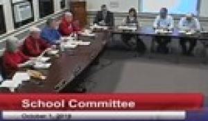 School Committee Meeting 10-1-18