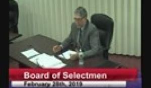 Board of Selectmen 2-28-19