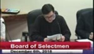 Board of Selectmen 12-6-18