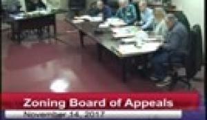 Zoning Board of Appeals 11-14-17